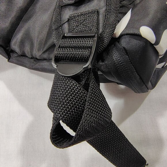 EastSport Black White Floral Backpack Multiple Compartments Adjustable Straps - Picture 8 of 16